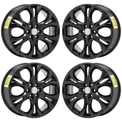 20" Buick Enclave Gloss Black wheels rims Factory OEM GM set 5851 EXCHANGE