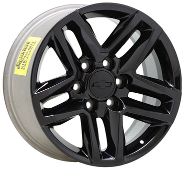 18" Chevrolet Silverado Tahoe GMC Sierra Black wheels rims Factory OEM set 5911