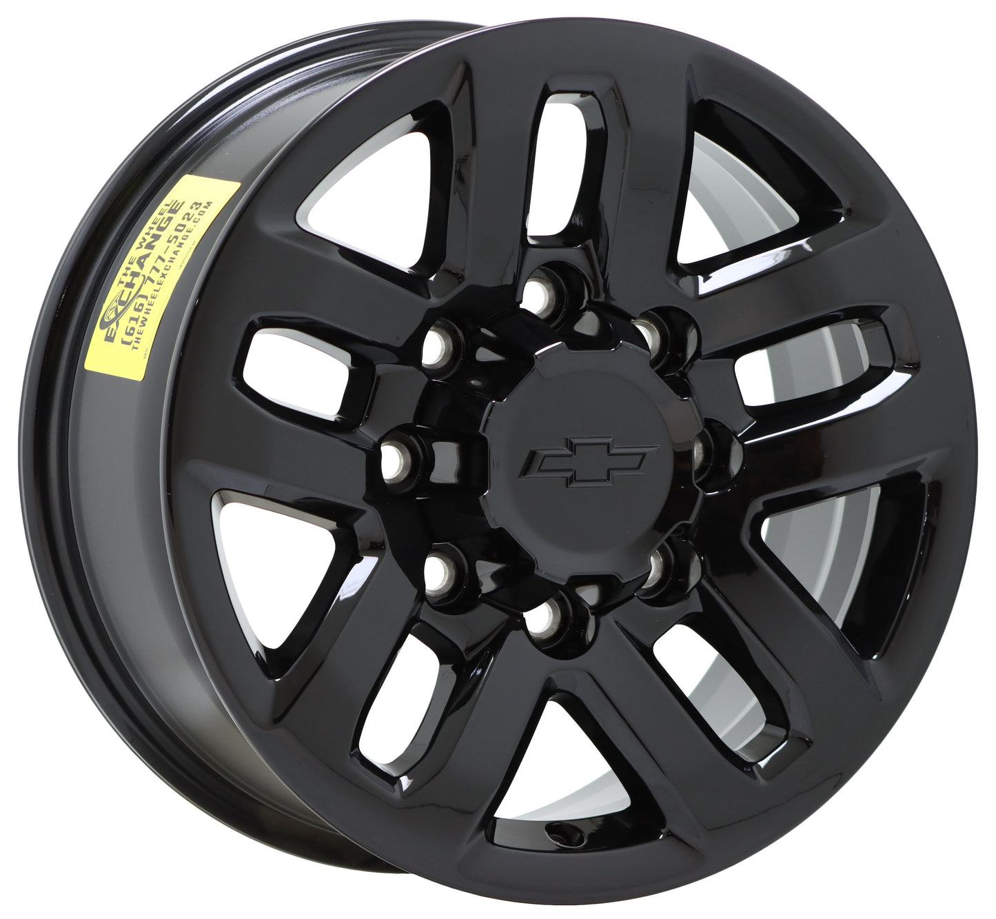 18" Chevrolet Silverado 2500 3500 Gloss Black wheels rims OEM set 5709 EXCHANGE