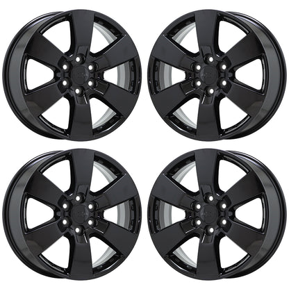 20" Chevrolet Traverse Gloss Black wheels rims Factory OEM 2009-2017 set 5406