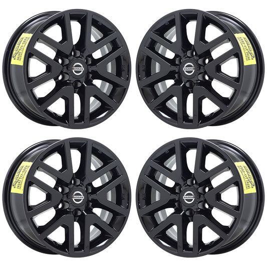16" Nissan Frontier Xterra Gloss Black wheels rims Factory OEM 62611