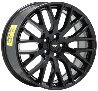 19x9" 19x9.5" Ford Mustang GT Gloss Black wheels rims Factory OEM 10036 10038