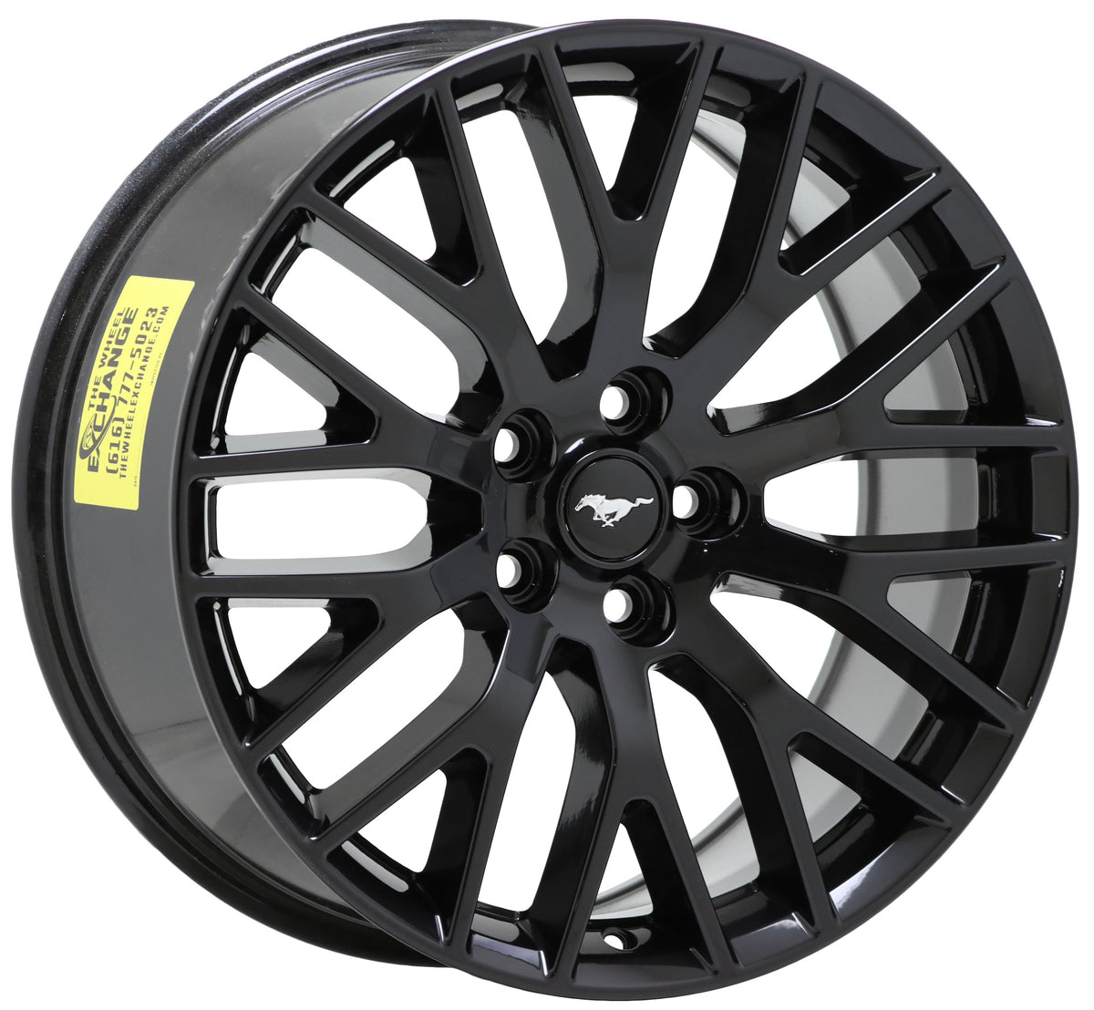 19x9.5" Ford Mustang GT Gloss Black wheel rim Factory OEM rear 10038
