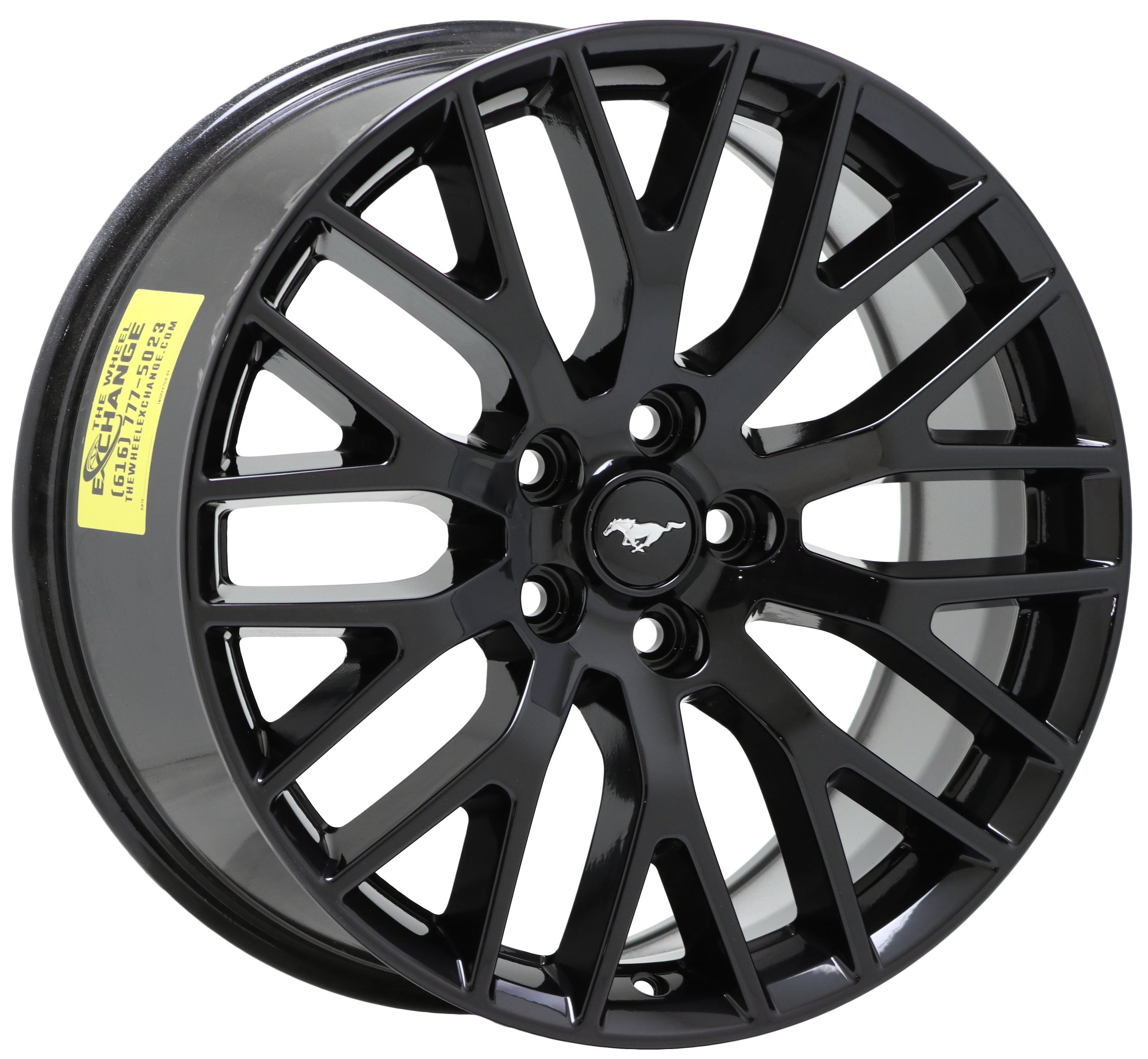 19x9.5" Ford Mustang GT Gloss Black wheel rim Factory OEM rear 10038