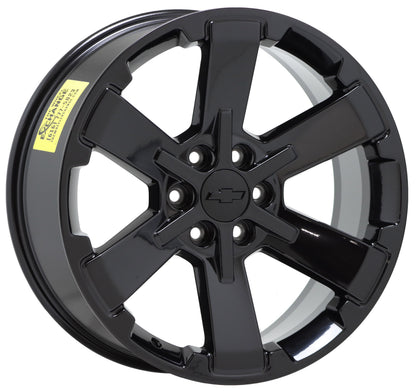 22" Escalade Silverado SIerra Gloss Black wheels rims Factory OEM CK162 set 5662