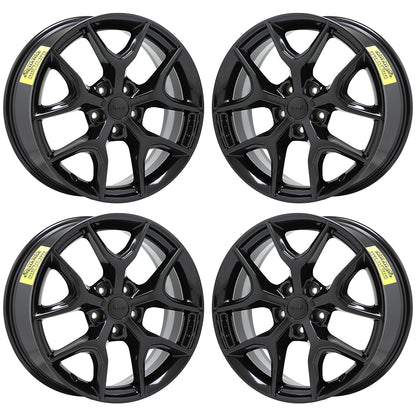 20" Chrysler Pacifica Gloss Black wheels rims Factory OEM set 9214