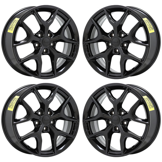 20" Jeep Grand Cherokee Gloss Black wheels rims Factory OEM set 9214