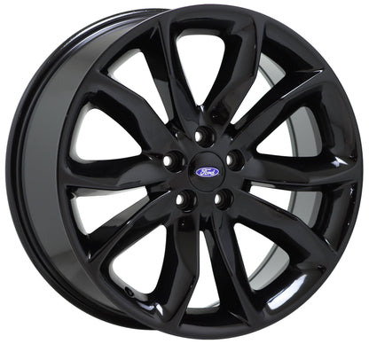20" Ford Explorer Gloss Black wheels rims Factory OEM set 3861