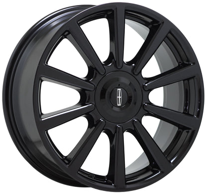 19" Lincoln Continental Gloss Black wheels rims Factory OEM set 10089 EXCHANGE