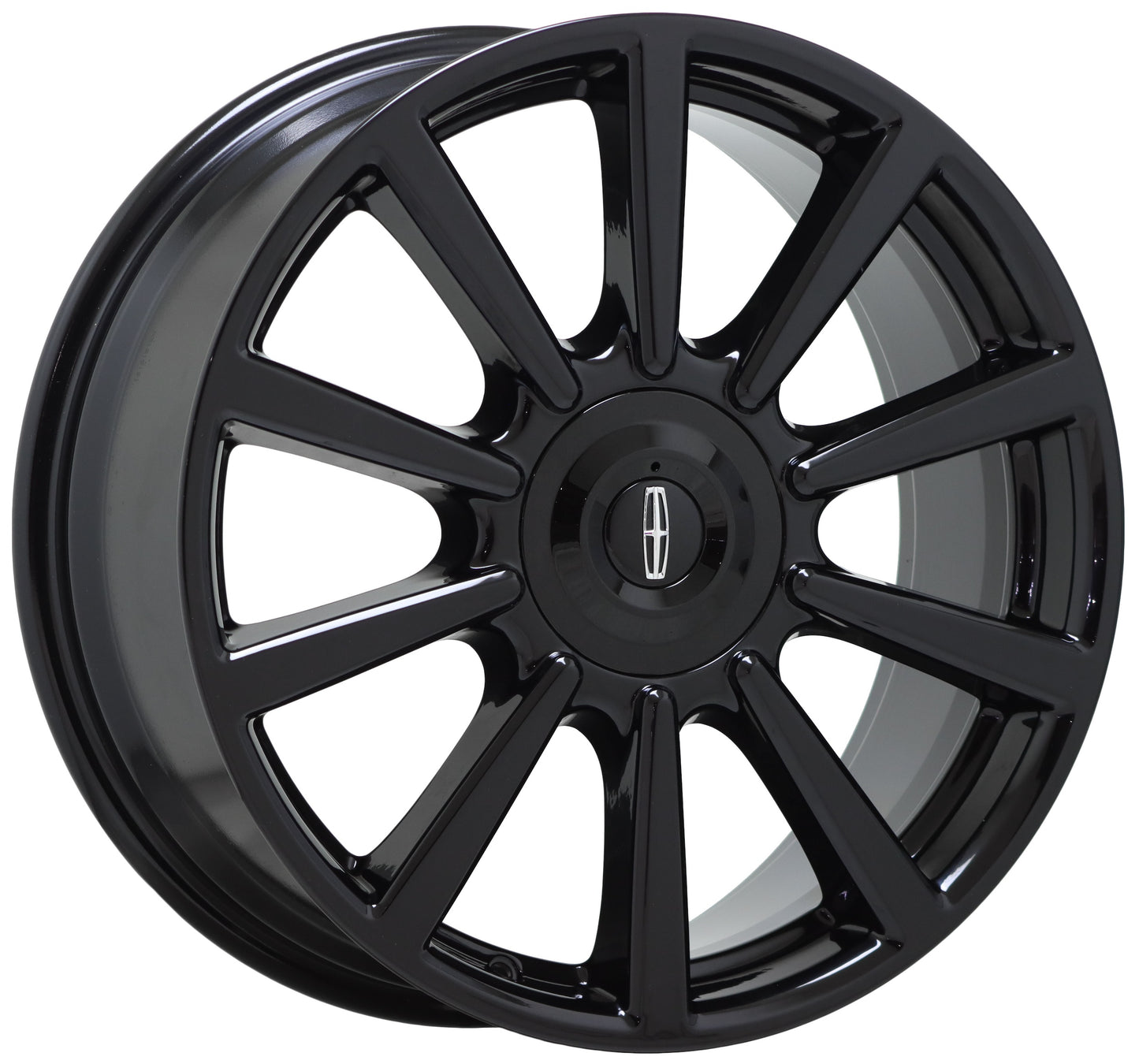 19" Lincoln Continental Gloss Black wheels rims Factory OEM set 10089