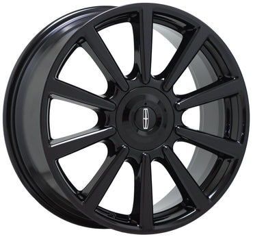 19" Lincoln Continental Gloss Black wheels rims Factory OEM set 10089