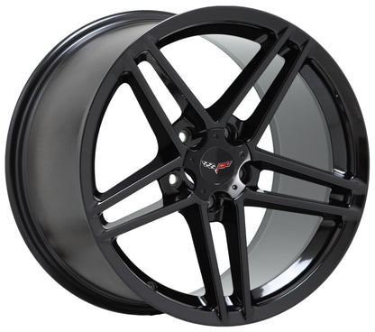 18"/19" Corvette Z06 Black wheels rims Factory OEM NEW set 5090 5107 EXCHANGE