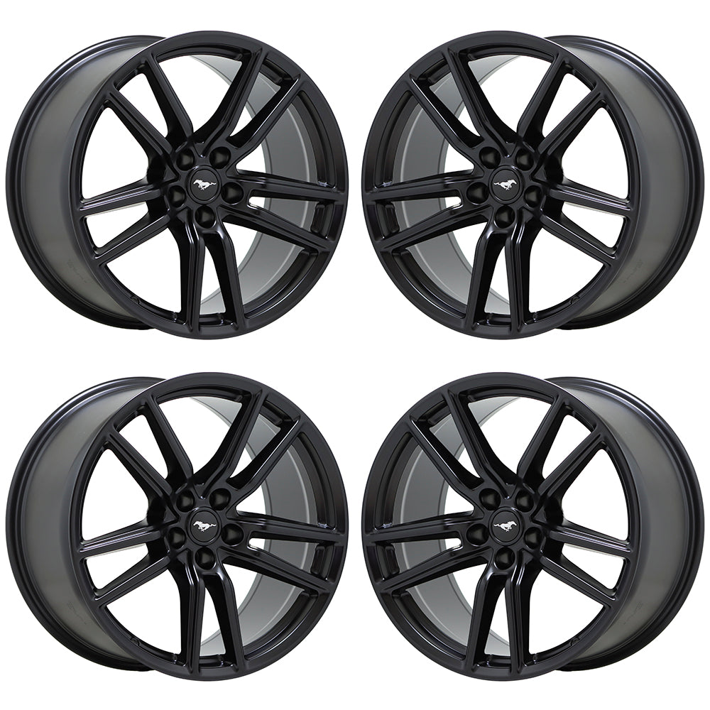 20x11 Ford Mustang GT500 Satin Black wheels rims OEM set 10278 10279