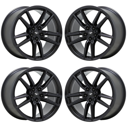 20x11 Ford Mustang GT500 Satin Black wheels rims OEM set 10278 10279