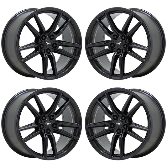 20x11 Ford Mustang GT500 Satin Black wheels rims OEM set 10278 10279