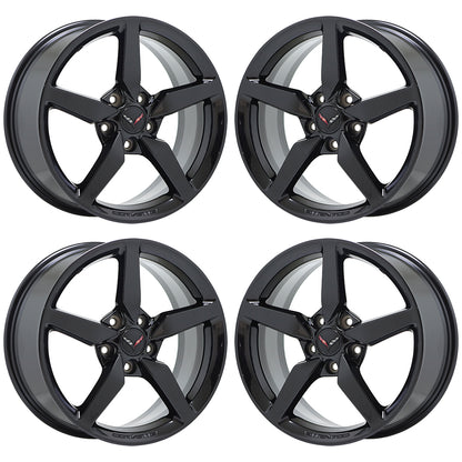 18" 19" Chevrolet Corvette Stingray C7 Black wheels rims OEM 5632 5638 EXCHANGE