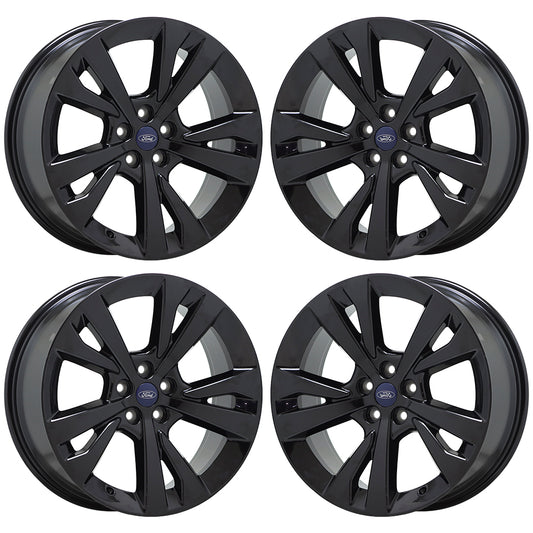 20" Ford Explorer Gloss Black wheels rims Factory OEM set 10267 EXCHANGE