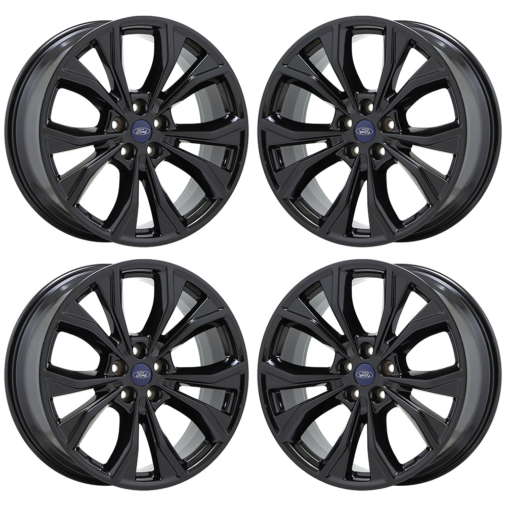 20" Ford Explorer Gloss Black wheels rims Factory OEM set 10268 EXCHANGE
