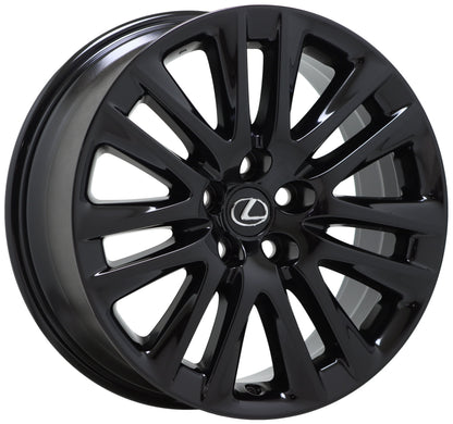 19" Lexus LS460 Gloss Black wheels rims Factory OEM set 74284 EXCHANGE