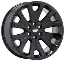 Load image into Gallery viewer, EXCHANGE 22&quot; Cadillac Escalade black wheels rims Factory OEM GM set 4 5663
