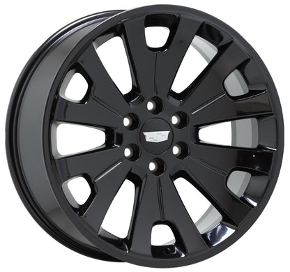 22" Cadillac Escalade Gloss Black wheels rims Factory OEM GM set 5663 EXCHANGE