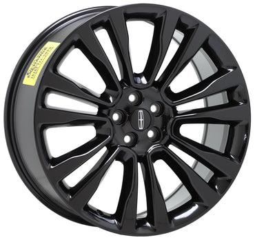 21" Lincoln MKX Gloss Black wheels rims Factory OEM 2016 2017 2018 set 10077