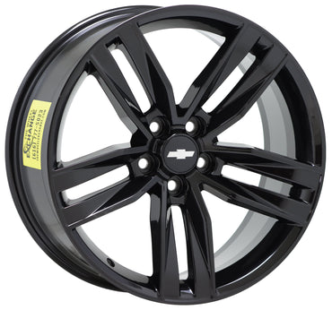 20x8.5" Chevrolet Camaro RS Gloss Black wheels rims Factory OEM GM set 5762