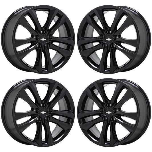 19" Chevrolet Malibu Gloss Black wheels rims Factory OEM set 5857 5895