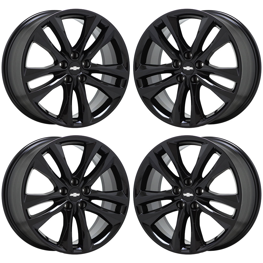 19" Chevrolet Malibu Gloss Black wheels rims Factory OEM set 5857 5895
