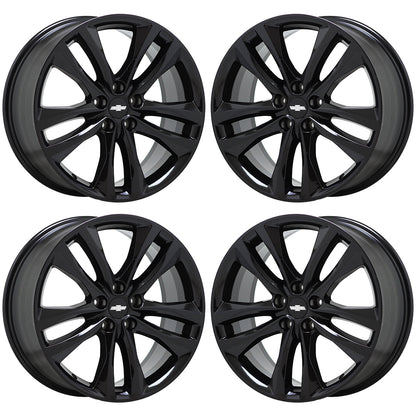 19" Chevrolet Malibu Gloss Black wheels rims Factory OEM set 5857 5895