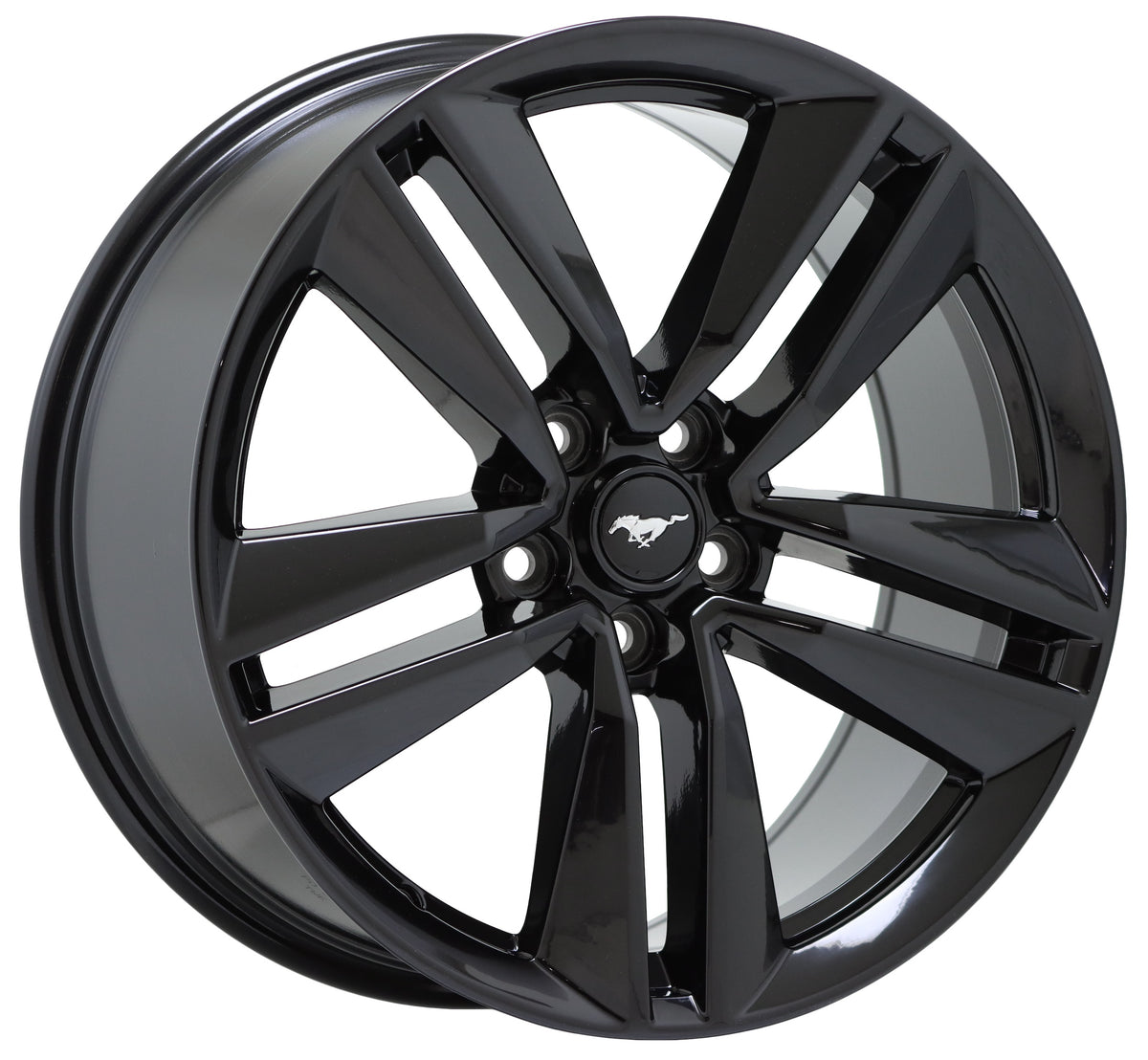 19" Ford Mustang Gloss Black wheels rims Factory OEM set 10034 EXCHANGE