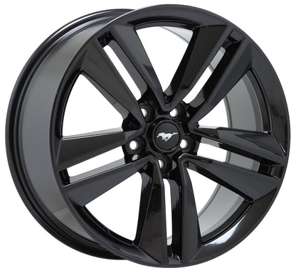 19" Ford Mustang Gloss Black wheels rims Factory OEM set 10034 EXCHANGE