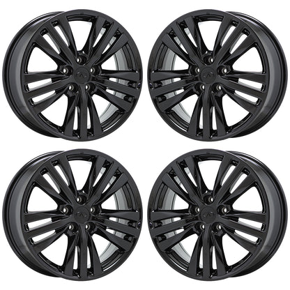 18" Infiniti QX60 Gloss Black wheels rims Factory OEM 2016-2020 set 4 73782
