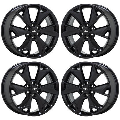 20" Chevrolet Blazer Traverse Gloss Black wheels rims Factory OEM set 5937