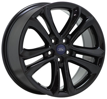 18" Ford Edge Gloss Black wheels rims Factory OEM set 10044