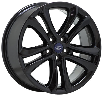 18" Ford Edge Gloss Black wheels rims Factory OEM set 10044 EXCHANGE