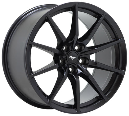 19" Ford Mustang Shelby GT350 Satin Black wheels OEM set 10053 10054 EXCHANGE