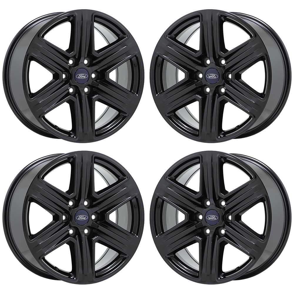 20" Ford F150 Truck Gloss Black wheels rims Factory OEM set 4 10172