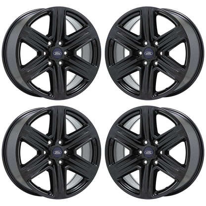 20" Ford F150 Truck Gloss Black wheels rims Factory OEM set 4 10172
