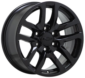 EXCHANGE 18" Chevrolet Silverado 1500 Black wheels rims Factory OEM 5912