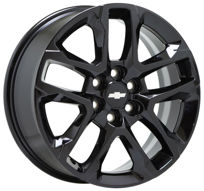 18" Chevrolet Traverse Blazer Gloss Black wheels OEM set 5843 EXCHANGE