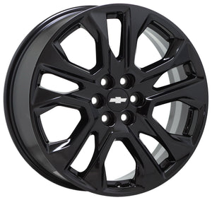 EXCHANGE 20" Chevrolet Traverse Black wheels rims Factory OEM set 4 5848