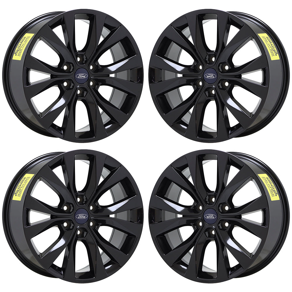 20" Ford F150 Truck Gloss Black wheels rims Factory OEM set 4 10003