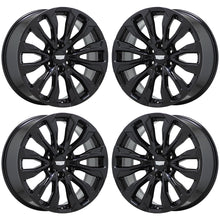 Load image into Gallery viewer, 22&quot; Cadillac Escalade Gloss Black Wheels Rims Factory OEM Set 14025

