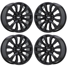 Load image into Gallery viewer, 22&quot; Cadillac Escalade Gloss Black Wheels Rims Factory OEM Set 14025
