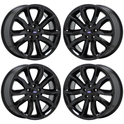 20" Ford Explorer Gloss Black wheels rims Factory OEM set 3861 EXCHANGE
