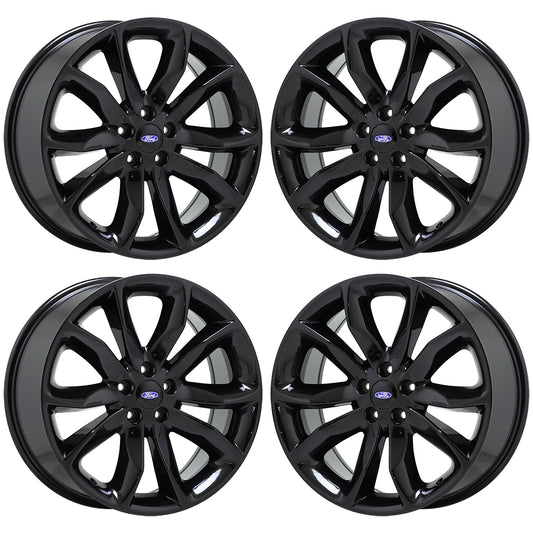 20" Ford Explorer Gloss Black wheels rims Factory OEM set 3861 EXCHANGE