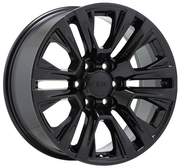 20" GMC Sierra Yukon 1500 Truck Gloss Black wheels rims Factory OEM set 5917