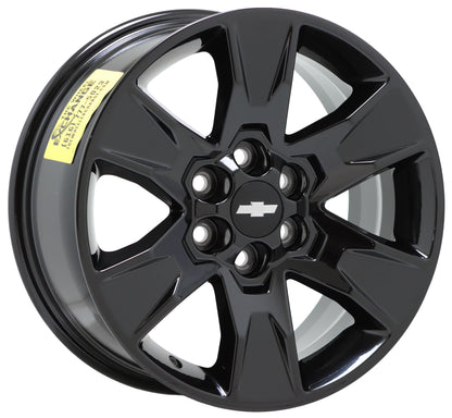 17" Chevy Colorado Truck Gloss Black wheels rims Factory OEM set 4 5693