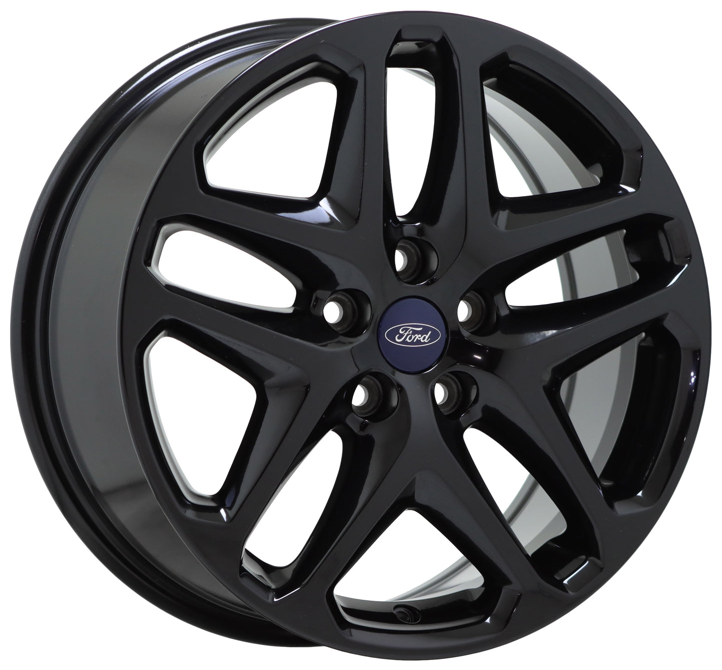 17" Ford Fusion Gloss Black wheels rims Factory OEM set 3957